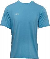 wetsox (50+ upf sun protection & uv cooling shirt/short sleeve/moisture wicking blue logo