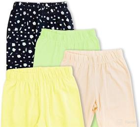 img 3 attached to GLASH Kids 4 Pack Length Leggings Apparel & Accessories Baby Girls : Clothing