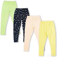 glash kids 4 pack length leggings apparel & accessories baby girls : clothing logo