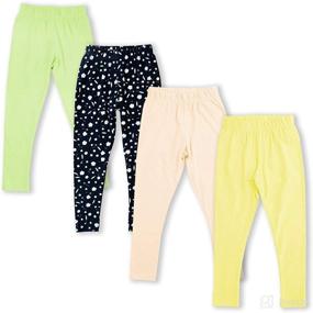 img 4 attached to GLASH Kids 4 Pack Length Leggings Apparel & Accessories Baby Girls : Clothing