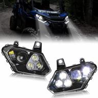 upgrade your can-am experience with sautvs led headlights & halo lights for maverick trail sport commander & max 800/1000 logo