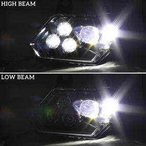 img 3 attached to Обновите свой опыт Can-Am с помощью светодиодных фар SAUTVS и Halo Lights для Maverick Trail Sport Commander и Max 800/1000
