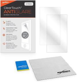 img 2 attached to 📱 Enhance your Garmin NuviCam with BoxWave's ClearTouch Anti-Glare Screen Protector - 2 Pack