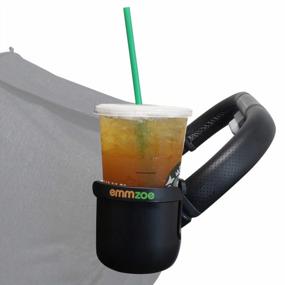img 3 attached to Universal Stroller Cup Holder By Emmzoe - Stabilizes Drinks, Anti-Slip Clamp, And 360 Degree Rotation For All Stroller Sizes