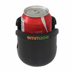 img 1 attached to Universal Stroller Cup Holder By Emmzoe - Stabilizes Drinks, Anti-Slip Clamp, And 360 Degree Rotation For All Stroller Sizes