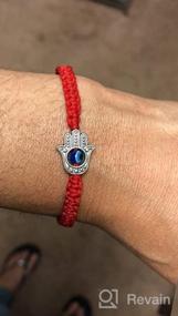 img 8 attached to 🔮 Kelistom 6-Piece Evil Eye/Hamsa Hand Kabbalah String Bracelets Set - Handcrafted Red, Black, Blue Braided String Bracelets for Women, Men, Boys, and Girls - Amulet Bracelets for Protection and Good Luck