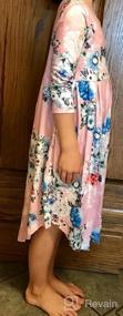 img 6 attached to Флористическое макси-платье-свинг с карманом для девочек 4-15 лет: удобное, повседневное и стильное!