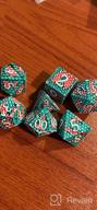 img 1 attached to 7PCS Metal DND Dice Set, Polyhedral Dungeons And Dragons Dice For Role Playing Games (Ancient Bronze) review by Michael Domus