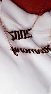 img 1 attached to Hidepoo Personalized Stainless Steel Custom Name Necklace - Dainty Letter Pendant Necklace, Customized Name Chain, Personalized Jewelry Gift for Women and Girls review by Tracy Grant