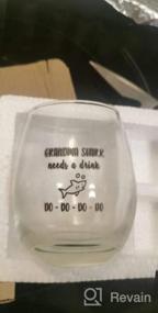 img 6 attached to Papa Shark'S Thirsty Rescue: Funny Libbey Stemless Wine Glass For Dads