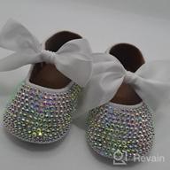 img 1 attached to Non-Slip Mary Jane Shoes For Infant Baby Girls With Rubber Sole - Ideal For Weddings, Princess Dress-Up And First Walkers review by Bob Ramthun