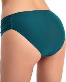 img 2 attached to Womens Swimsuit With Bikini Bottoms And Skirt - High/Low Waist And Tummy Control For Flattering Fit