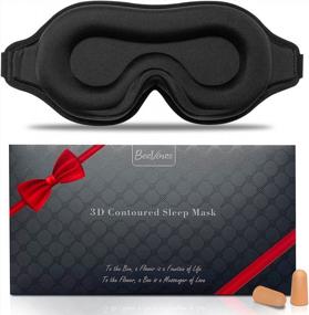 img 4 attached to Adjustable Sleep Mask For Women And Men - 3D Contoured Eye Mask For Sleeping, Breathable Blackout Blindfold For False Eyelash Extensions, Yoga - BeeVines Nighttime Eye Cover