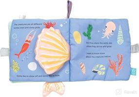 img 1 attached to 🐠 Discover Fun and Learning with Manhattan Toy's Under The Sea Soft Baby Activity Book featuring an Interactive Squeaker Fish