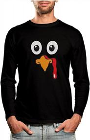 img 4 attached to Turkey Face Shirt Funny Thanksgiving Tshirt For Men