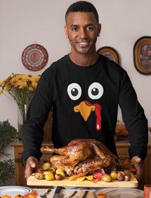img 3 attached to Turkey Face Shirt Funny Thanksgiving Tshirt For Men