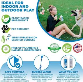 img 4 attached to 🐶 Barking Good Bubbles - Natural Bacon Scented Bubble Solution for Pets - Plant-Based Refill Solution for Any Bubble Blower - 16oz Bottle with Bubble Wand - Pet-Friendly and Safe