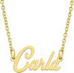 personalized elegance with kisper 18k gold plated pendant necklace logo