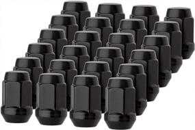img 4 attached to DPAccessories 24 Black 1/2-20 Closed End Bulge Acorn Lug Nuts - Cone Seat - 3/4" Hex LCB3B2HE-BK04024