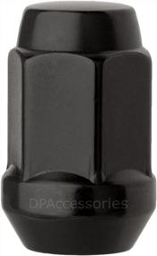 img 3 attached to DPAccessories 24 Black 1/2-20 Closed End Bulge Acorn Lug Nuts - Cone Seat - 3/4" Hex LCB3B2HE-BK04024