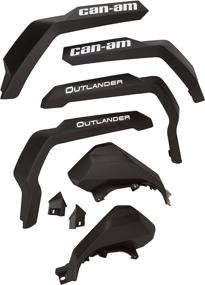 img 1 attached to 👍 Optimized for SEO: Can-Am 715001764 Mud Guard Kit in Black for ATV