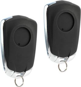 img 1 attached to 🔑 Car Key Fob Keyless Entry Remote for Cadillac ATS CTS Escalade SRX XTS 2014-2017: Set of 2 (HYQ2AB)