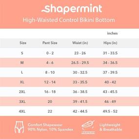 img 3 attached to Shapermint Waisted Swimsuit Coverage Swimwear Women's Clothing via Swimsuits & Cover Ups