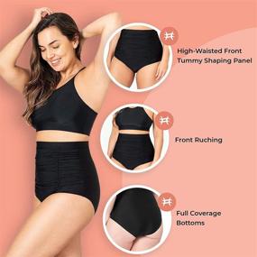 img 1 attached to Shapermint Waisted Swimsuit Coverage Swimwear Women's Clothing via Swimsuits & Cover Ups