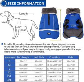 img 2 attached to Warm Dog Coat Reflective Dog Winter Jacket - Waterproof Windproof Turtleneck Clothes for Cold Weather, Fleece Lined Pet Outfit - Adjustable Vest Apparel for Dogs (Small, Medium, Large)