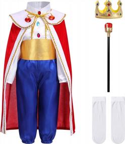 img 3 attached to Child Prince Charming Costume Boys Medieval Royal Prince Outfit Kids Prince Halloween Costumes Toddler King Cosplay Costume