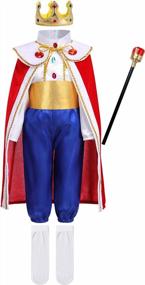 img 4 attached to Детский очаровательный костюм принца, средневековый королевский костюм принца для мальчиков, детские костюмы принца на Хэллоуин, карнавальный костюм короля для малышей
