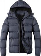 water-resistant insulated down alternative puffer jacket for men - high-quality outerwear coat logo