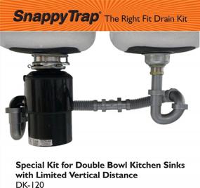 img 2 attached to Snappy Trap Special Kit For Double Kitchen Sinks With Limited Vertical Distance Between Sink Strainers And Wall Drainpipe