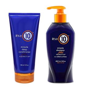 img 4 attached to Revitalize Your Hair with It's 10 Miracle Shampoo Conditioner - Effective Hair Care Combo