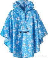 👶 ultimate lightweight kids rain poncho jacket: the ultimate waterproof outwear rain coat for kids logo