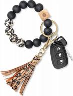 силиконовый браслет-брелок с бусинами и накладкой для ремешка телефона и ключей от машины - кольцо для ключей doormoon wrislet для максимальной портативности логотип