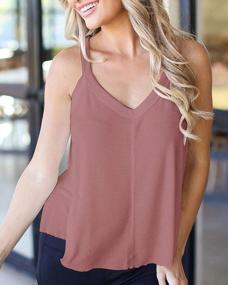 img 2 attached to Summer Styling Made Easy: Ybenlow Womens Knit Racerback Tank Tops In Casual Loose Fit