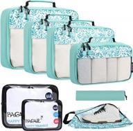 travel accessories: 8 piece packing cube set for luggage organization and storage logo