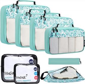 img 4 attached to Travel Accessories: 8 Piece Packing Cube Set For Luggage Organization And Storage
