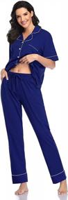 img 2 attached to Stay Comfy And Sleep In Style With SHEKINI Women'S Pajama Set - Perfect For Lounge And Sleepwear