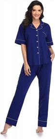 img 1 attached to Stay Comfy And Sleep In Style With SHEKINI Women'S Pajama Set - Perfect For Lounge And Sleepwear