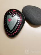 img 1 attached to 50 Count Black Flat & Smooth Kindness Rocks For Painting, Decoration, And Crafts - Hand Picked 1.5 To 2.7 Inch Medium & Small Rocks By Lifetop review by Boondo Viswanathan