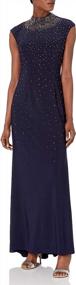 img 2 attached to Eliza Womens Embellished Gown Neckline