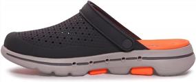 img 4 attached to Skechers Astonished Color Black Charcoal Men's Shoes in Mules & Clogs