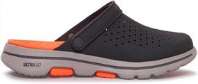 img 2 attached to Skechers Astonished Color Black Charcoal Men's Shoes in Mules & Clogs