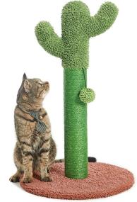 img 2 attached to 🌵 Brown Cactus Cat Scratching Post - Catinsider 25.6" with Dangling Ball for Optimal SEO