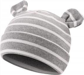 img 3 attached to Preemie Baby Boys Girls Beanie Hospital Hat Autumn Winter Solid Infant Newborn PESAAT