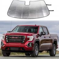 protect your gmc sierra from heat with voodonala windshield sunshade - fits 2014-2017 models logo