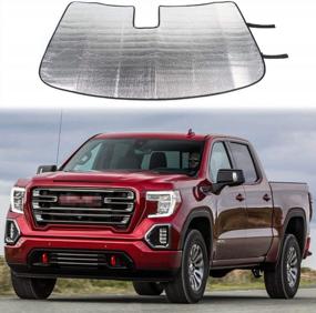 img 4 attached to Protect Your GMC Sierra From Heat With Voodonala Windshield Sunshade - Fits 2014-2017 Models