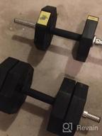 img 1 attached to PANMAX Adjustable Dumbbells Barbell Set Of 2, UP To 44/66 Lbs Free Weight Set With Connector, 3 In 1 Dumbbell Barbells Set For Home Gym Fitness Exercises For Men/Women review by Jero Fontaine